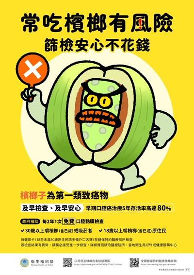 常吃檳榔有風險篩檢安心不花錢